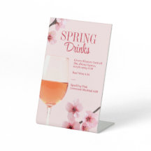 Spring Drinks Cocktail Bar or Table Brunch LTO