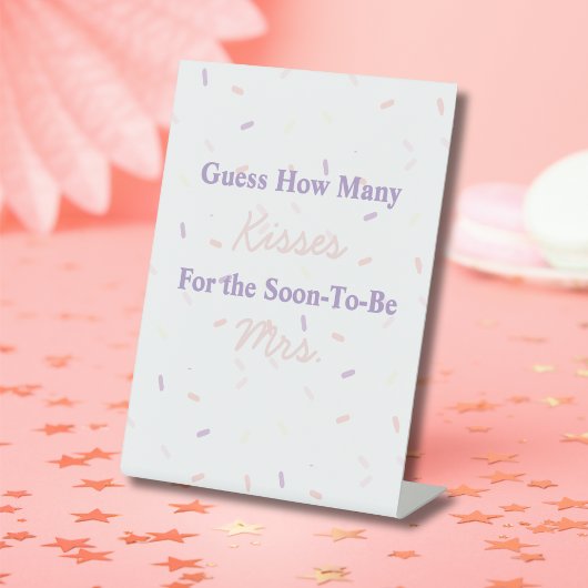 Signe De Table Sprinkles Guess How Many Kisses Game