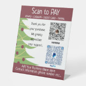 Signe De Table Stand d'affichage de l'artisanat de Noël (Recto)