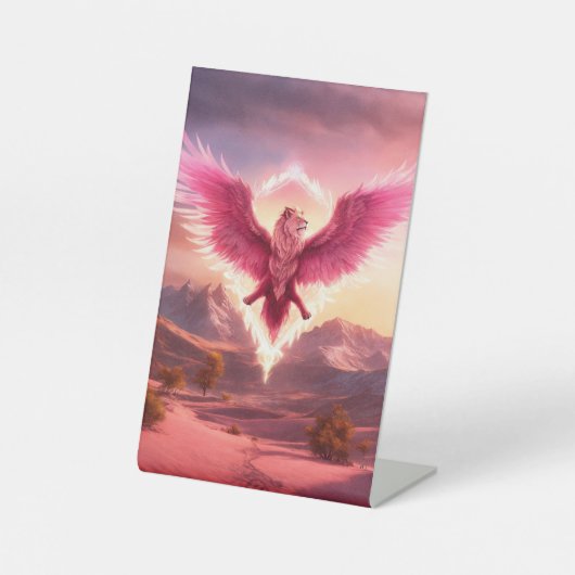 Signe De Table Stand L Acrylique, Pour Publicité (Recto)