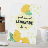 Signe De Table Stand Lemon Lemonade Custom (In SItu)