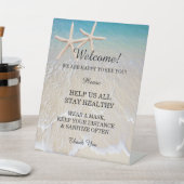 Signe De Table Starfish Beach Wedding Safety (In SItu)