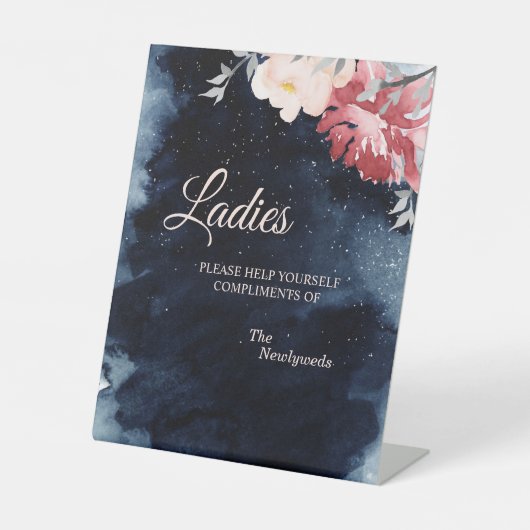 Signe De Table Starry Night Floral Mariage Dames Salle de bain (Recto)