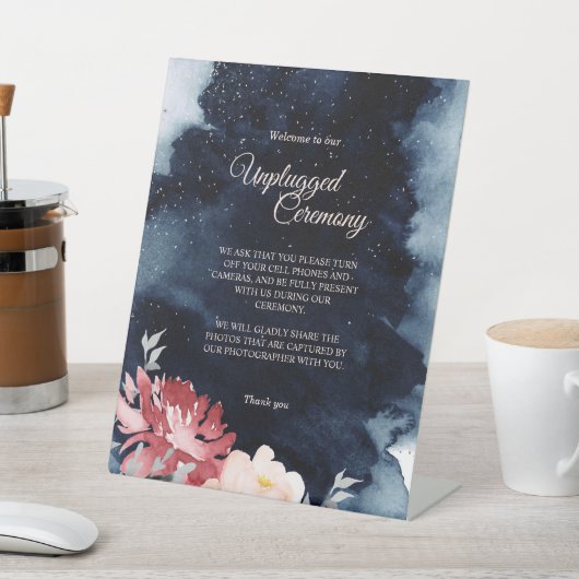 Signe De Table Starry Night Floral Mariage Unplugged Cérémonie (In SItu)