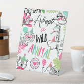 Signe De Table Station d'adoption d'animaux sauvages (In SItu)