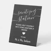 Signe De Table Station d'assainissement minimum sécurité mariage  (Recto)