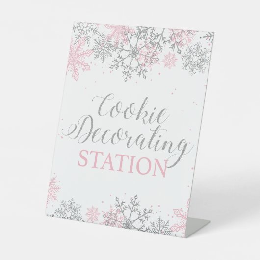 Signe De Table Station de décoration de biscuits Winter Onederlan (Recto)