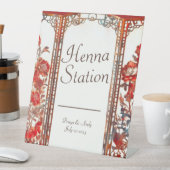 Signe De Table Station de henné indienne de Ruby (In SItu)