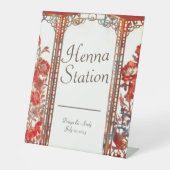 Signe De Table Station de henné indienne de Ruby (Recto)