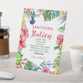 Signe De Table Station de Masque Visage Mariage Hawaiien Tropical (In SItu)