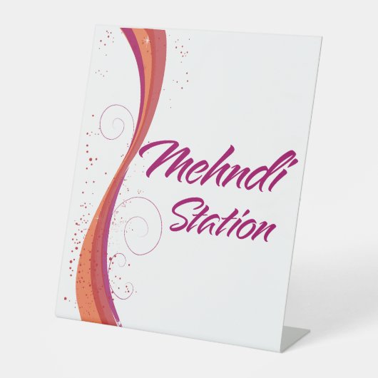 Signe De Table Station de mehndi (Recto)