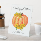 Signe De Table Station de nettoyage citrouille Orange Blanc (In SItu)