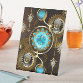 Signe De Table Steampunk Rusty Background (In SItu)