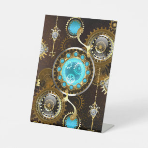 Signe De Table Steampunk Rusty Background