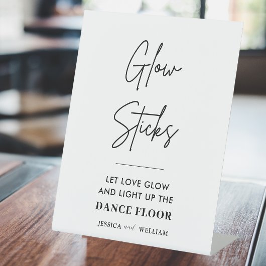 Signe De Table Stick Lumineuse Moderne Mariage Laisser l'amour si