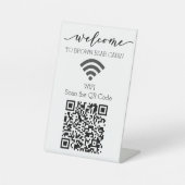 Signe De Table STR WIFI scan QR Code Location de courte durée (Recto)