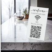 Signe De Table STR WIFI scan QR Code Location de courte durée