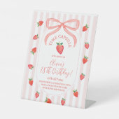 Signe De Table Strawberry Time Capsule Table Sign (Recto)
