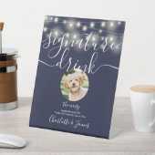 Signe De Table String Lights Marine Blue Pet Signature Boisson (In SItu)