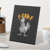 Signe De Table Style Rétro Classique Poulet Drôle F Caw F (In SItu)