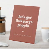 Signe De Table Stylish Terracotta Faisons éclater cette fête" (In SItu)