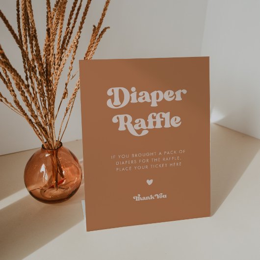 Signe De Table Sucre Brown rétro élégant Fromage Raffle