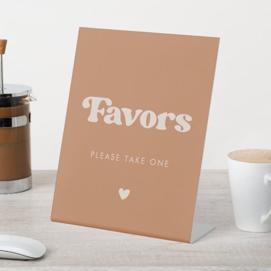 Signe De Table Sucre Brown rétro élégant Mariage Faveurs (In SItu)