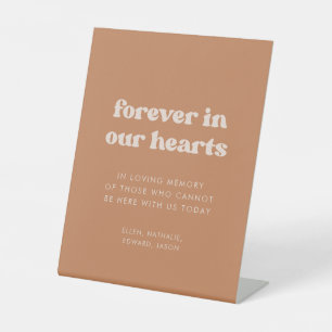 Signe De Table Sucre Brown rétro stylish Forever dans nos coeurs