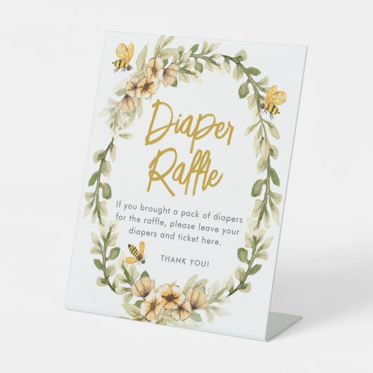 Signe De Table Sucré Comme Peut Être Bébé Déchets Raffle (Recto)