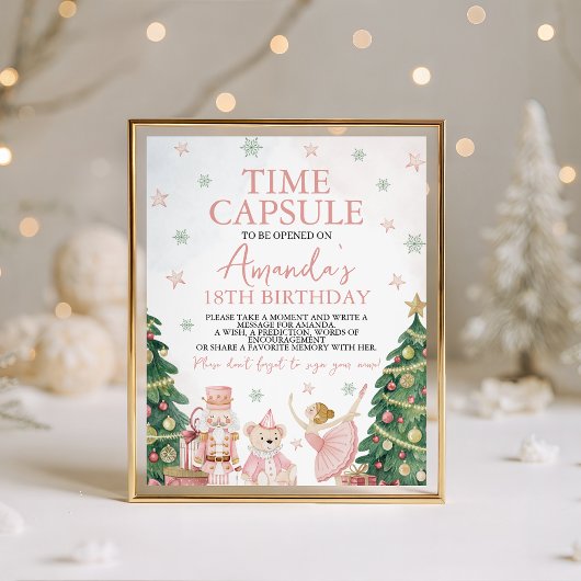 Signe De Table Sugar Plum Nutcracker Time Capsule Sign