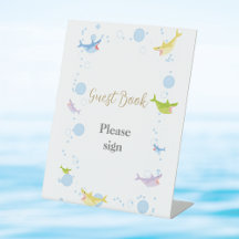 Summer Pool Party Shark Float Livre d'Invité