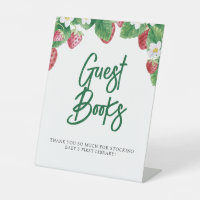Summer Strawberry Guest Books Baby shower