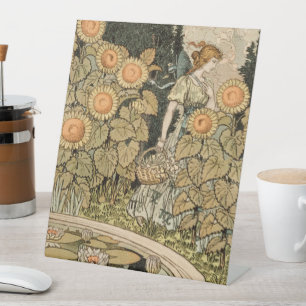 Signe De Table Sunflower Art Nouveau Jardin Grasset Femme