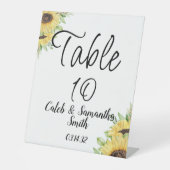 Signe De Table Sunflower wedding (Recto)