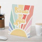 Signe De Table Sunshine 1er Anniversaire Muet Arc-En-Ciel Cartes  (In SItu)