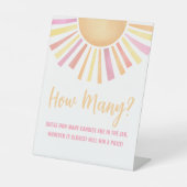 Signe De Table Sunshine Devine Combien De Baby shower Soleil Rose (Recto)