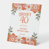 Signe De Table Super classique Hippie Flora Leaf Anniversaire (Recto)