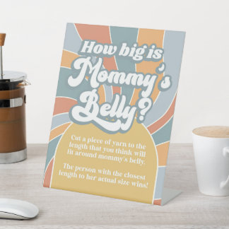 Signe De Table Super Retro Quelle est la taille de maman's Belly 