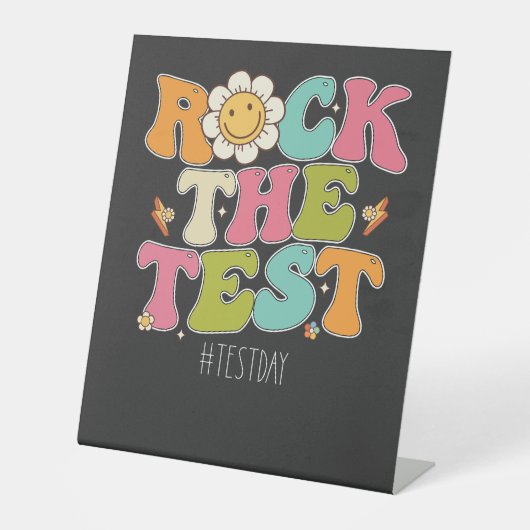 Signe De Table Super Rock Le Test Motivation Test Day (Recto)