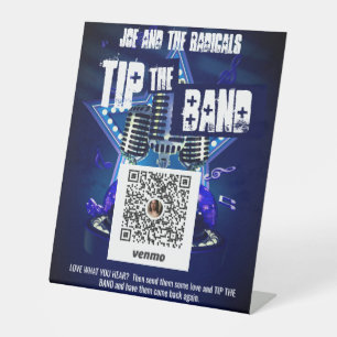 Signe De Table Support Bande locale Venmo Pedestal Signal