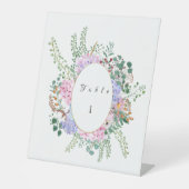 Signe De Table Support de table mariage Hydrangea 2 (Recto)