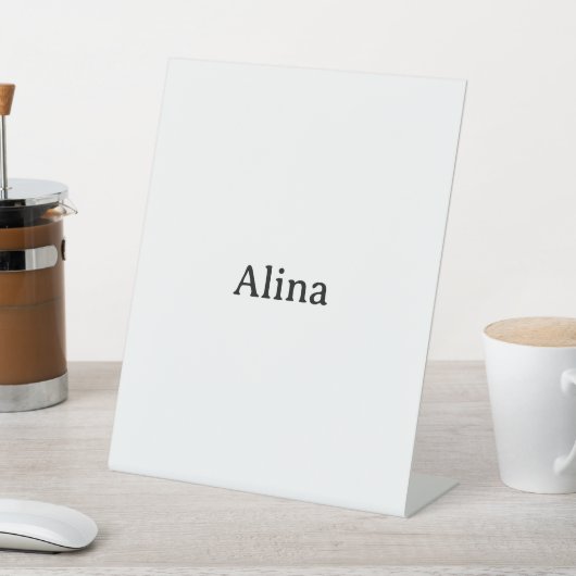 Signe De Table supprimer le texte ajouter son propre design 8" x (In SItu)