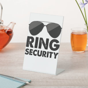 Signe De Table Sûreté de la bague de la fête de mariage Bague de