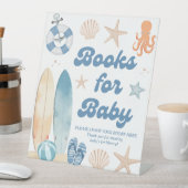 Signe De Table Surfboard Baby shower côtier Livres pour bébé (In SItu)