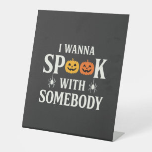 Signe De Table SVG Citrouille Araignée Effrayer Quelqu'un Hallowe