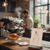 Signe De Table Sweet & Elegant Custom Dessert Menu