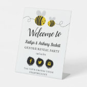 Signe De Table Sweet Little Honey Bee Party Bienvenue (Recto)