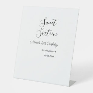 Signe De Table Sweet sixteen anniversaire brunch 16e anniversaire