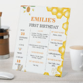 Signe De Table Sweet to Be One Baby 1er Anniversaire Jalon Signal (In SItu)