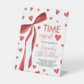 Signe De Table Sweetheart 1st Birthday Time Capsule Sign (Recto)